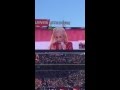 Lady Gaga singing National Anthem at the Superbowl 50