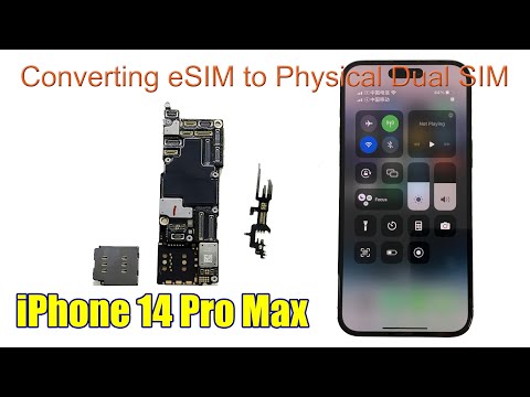 iPhone 14 Pro Max - Converting eSIM to Physical Dual SIM #huaqiangbei #esim #iphone14promax