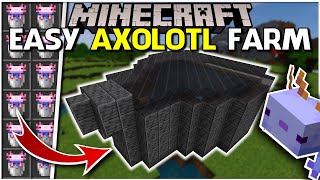 Minecraft - AXOLOTL Farm | All Colors, Rare's, Easy