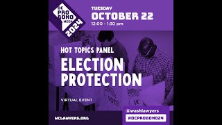 DC PBW 2024: Hot Topics Panel: Election Protection