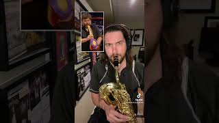 Saxaboom on a real saxophone
