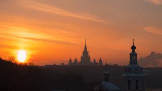 Таймлапс. Москва 2018. Time Lapse of sunset in Moscow