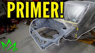 Pt.7 Evo Wagon Project Car! | ENGINE BAY READY FOR PAINT! ( PRIMER! )