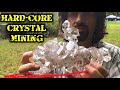 Digging Herkimer Diamond Quartz Crystals | Hardcore Mining! | Treasure Hunting!