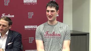 Fordham Men's Basketball vs. URI postgame