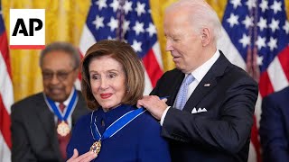 Biden awards Presidential Medal of Freedom to Nancy Pelosi, Michelle Yeoh, 17 others