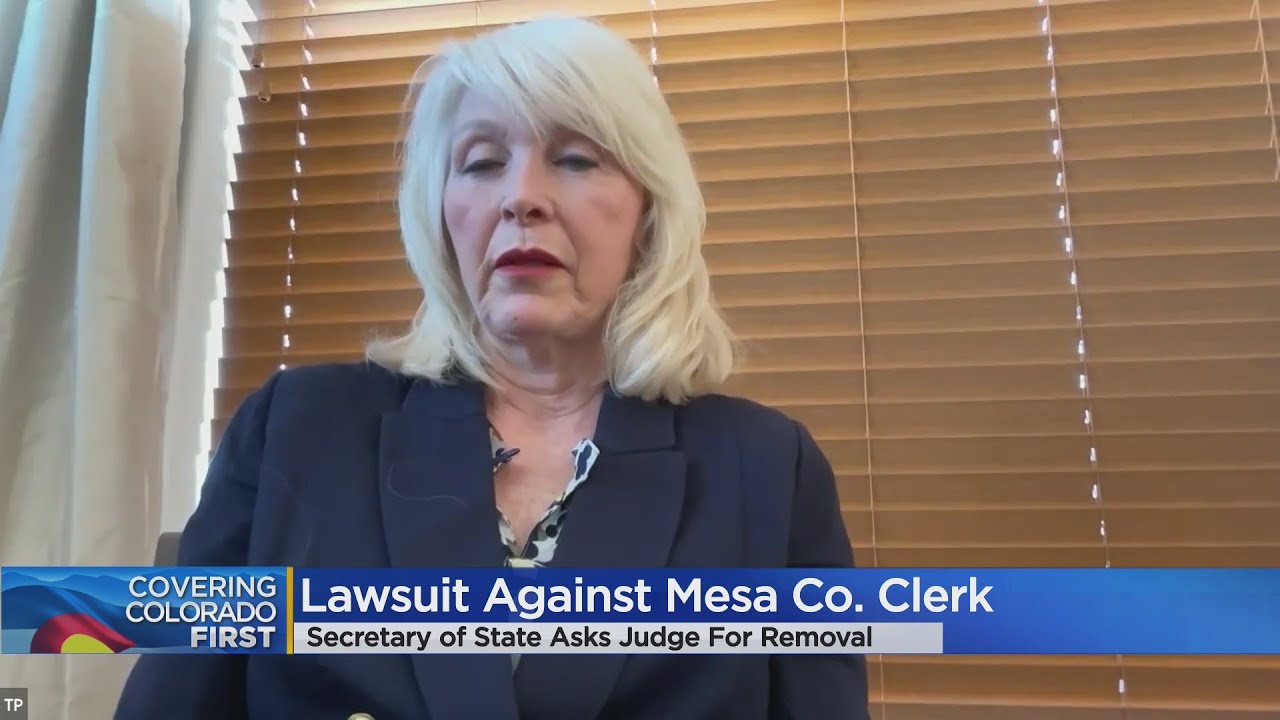 Colorado Secretary Of State Files Lawsuit To Bar Mesa County Clerk Tina ...