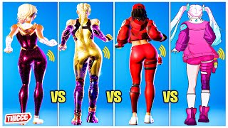 *UPDATED* Top 100 Fortnite Skins Doing Party Hips Emote Thicc 🍑❤️😘 Latest Female Girls Outfits 😍🔥