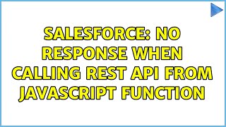 Salesforce: No response when calling rest api from javascript function