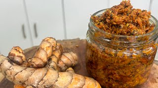 कच्ची हल्दी का अचार | Fresh Turmeric Pickle