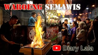 Banyaknya Stand Makanan Si Pasar Kuliner/Waroeng Semawis Pecinan Semarang 2022