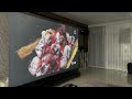 UST Hisense Laser Projector on 150-inch Motorized Floor Rising Screen SCREENPRO ALR Screen