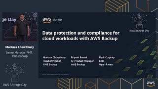 AWS Storage Day 2021 | Data protection and compliance for cloud workloads with AWS Backup