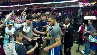 Pregame rituals of Stephen Curry, James Harden, Kevin Durant and Klay Thompson