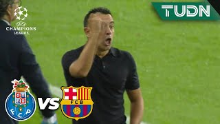 ¡Xavi se VOLVIÓ LOCO sobre el árbitro! | Porto 0-0 Barcelona | UEFA Champions League 2023/24 | TUDN
