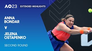 Anna Bondar v Jelena Ostapenko Extended Highlights | Australian Open 2023 Second Round