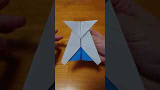 紙ひこうき Part 2 イカ ［折り紙］［飛行機］［origami］