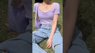 Korean Fashion Purple Outfit Ideas 💜💫