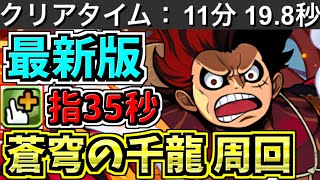 【11分】最新版！千手周回！ルフィ編成！代用・立ち回り解説！蒼穹の千龍【パズドラ】