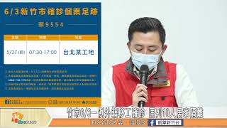 竹市6/3一例外籍移工確診 匡列10人居家隔離｜6/12-14端午連假 林智堅籲不返鄉不群聚不共食｜鄰近縣市企業移工確診 竹市五大醫院商討人力調度