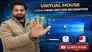 Virtual Mouse using Hand Gesture Recognition Python | OpenCV | Computer Vision