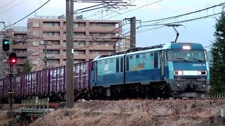 ブルーサンダーEH200-14牽引高速貨物6082ﾚ　焼島→隅田川