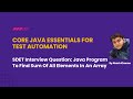 Java Program To Find Sum Of All Elements In An Array