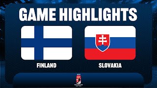 finland vs slovakia - QF / 2023 IIHF Ice Hockey U18 World Championship