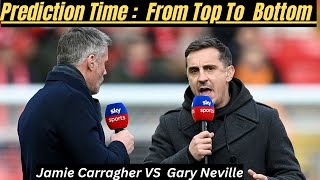 Jamie Carragher And  Gary Neville Predict Premier League Season 2023/24