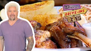 Guy Fieri Eats Flavor-Packed Greek Lamb Shanks in TX | Diners, Drive-Ins and Div
