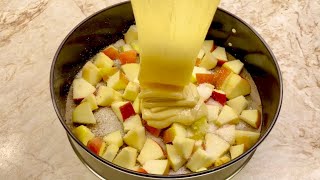 Easy and delicious apple pie in 5 minutes, healthy and fast