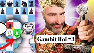 Gambit Roi (3) : Partie d'échecs pédagogique