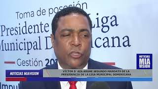 VÍCTOR D´AZA ASUME SEGUNDO MANDATO DE LA PRESIDENCIA DE LA LIGA MUNICIPAL DOMINICANA