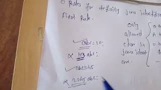 Core java with OCJP SCJP Language Fundamental Part 01 Java Identifiers