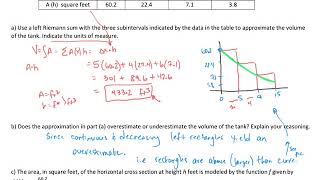 AP Calculus Test Review - Accumulation With Riemann Sum