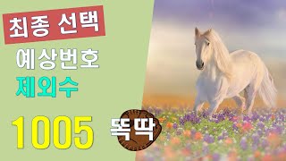 로또 1005회 - 예상번호와 제외수 / 조합팁