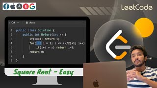 13 Square Root Sqrt(x) - Easy | LeetCode DSA