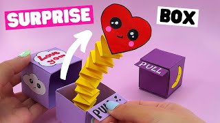 How to make origami SURPRISE BOX [origami pop out box]