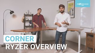 Adjustable L-Shaped Standing Desk | Corner Ryzer Overview | Progressive Desk