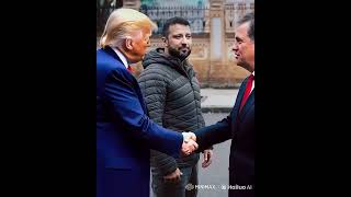 Zelensky's face changes as Trump shakes hands with Russian leader🇺🇸🇺🇦🇷🇺 #trump #putinzelensky