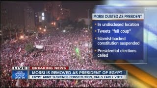 Morsi is removed as President of Egypt