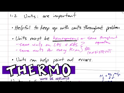 Thermodynamics – 1-2 units