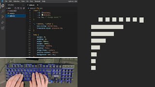 ASMR Programming - Bar Loader Animation using Html CSS - No Talking