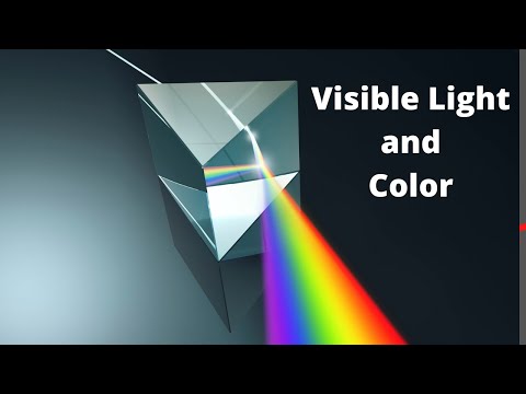 What are the six colors of visible light?