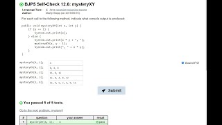 Java Practice-It || Self-Check 12.5: mystery3 || recursion, recursive tracing