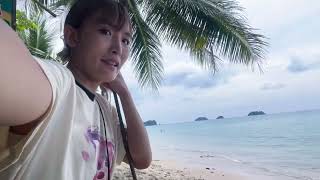 タイのチャーン島にいます🏝️海が綺麗なビーチって最高🥰