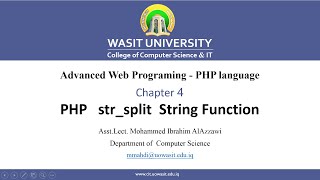 44 PHP str split String Function