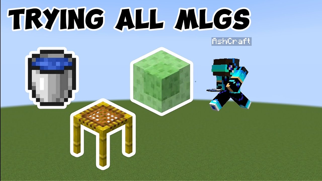 Trying Every Mlg In Minecraft Ashcraft Youtube