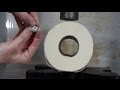 Toilet Paper Turned To Solid Stone In Hydraulic Press With Fan Suggestions