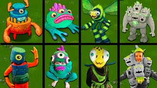 My Singing Monsters VS Costumes in real life vs The Lost Landscapes Vs Dawn of F